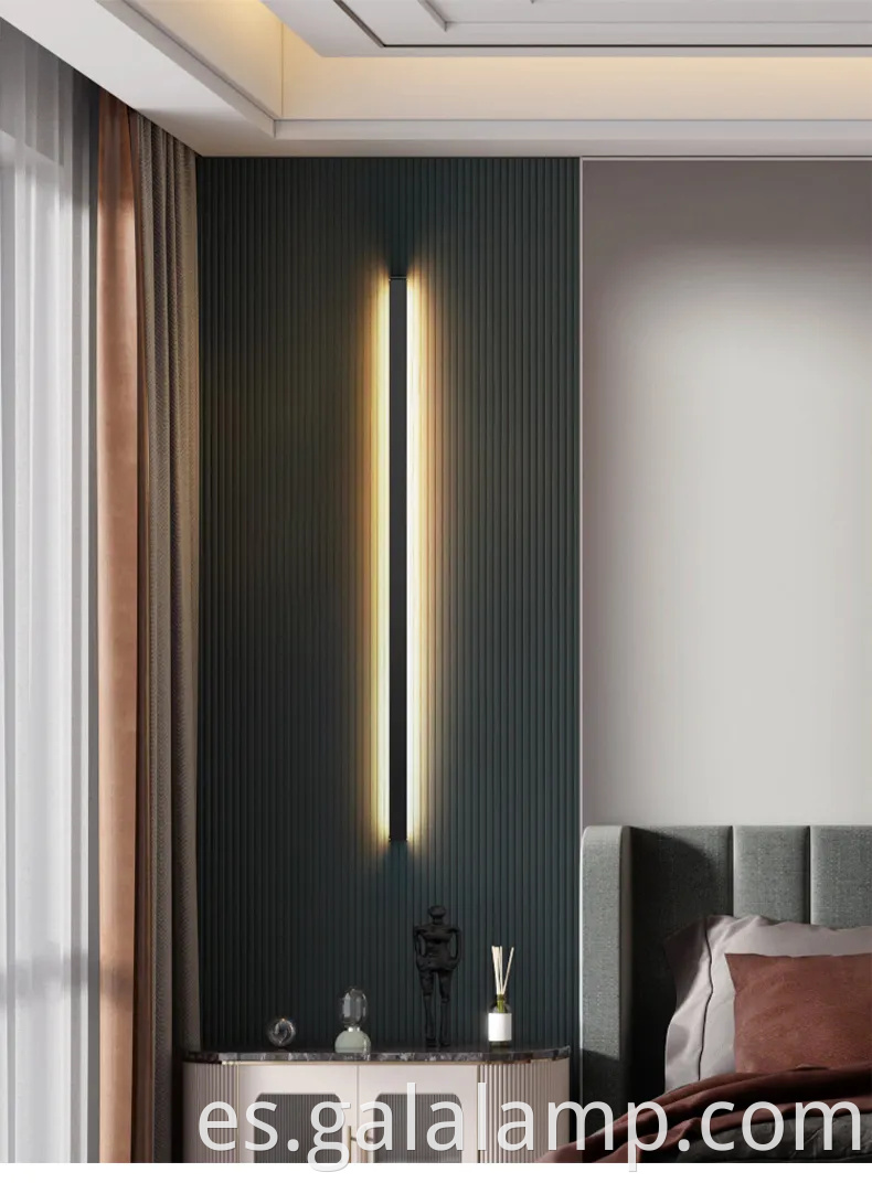 Elegante luz de apliques de pared interior para áreas de lectura acogedoras